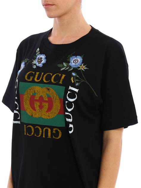 gucci floral embroidered shirt|Gucci t shirt outlet price.